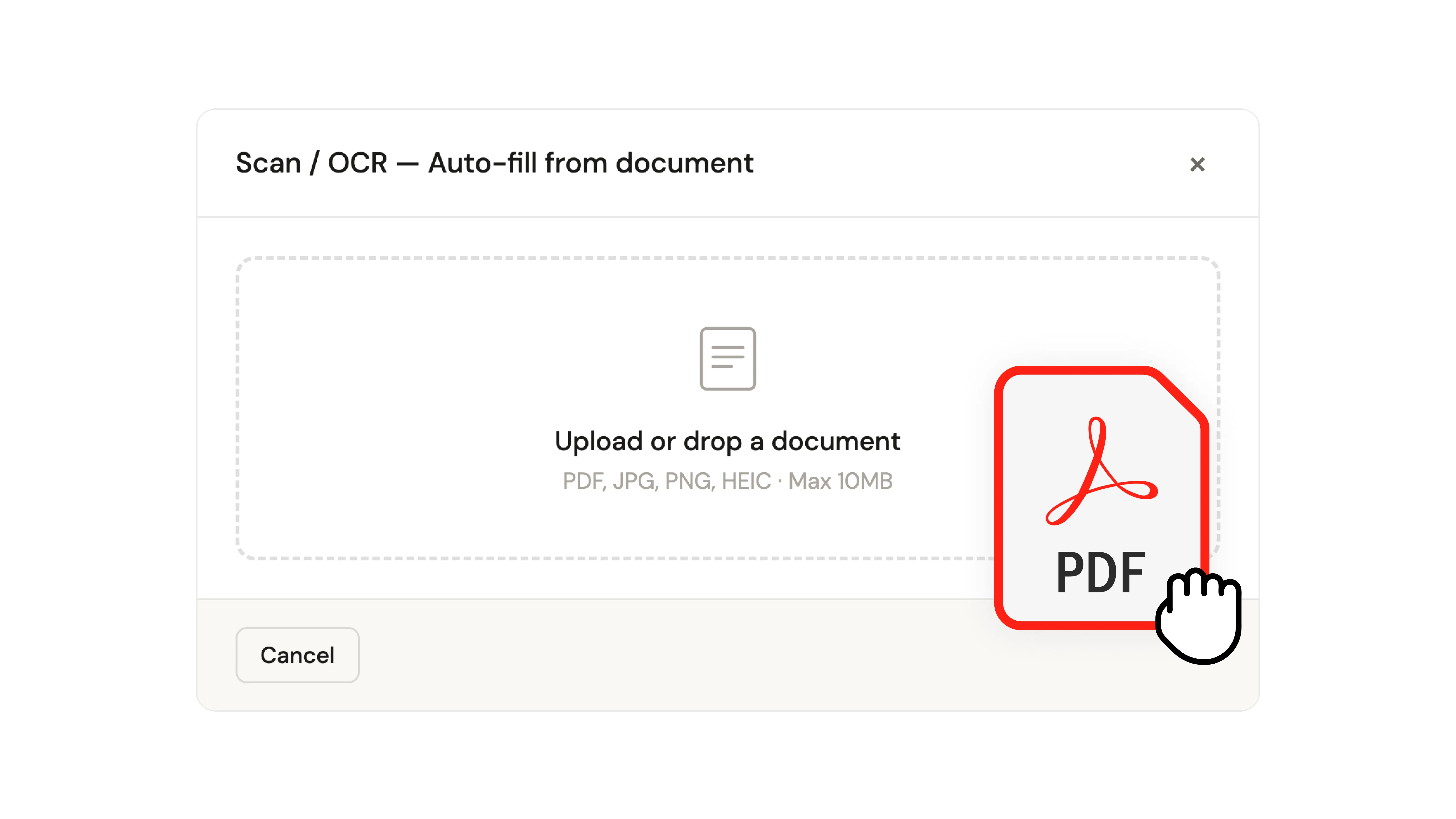 Bill capture queue with OCR-extracted header and line-item fields, confidence shown per field