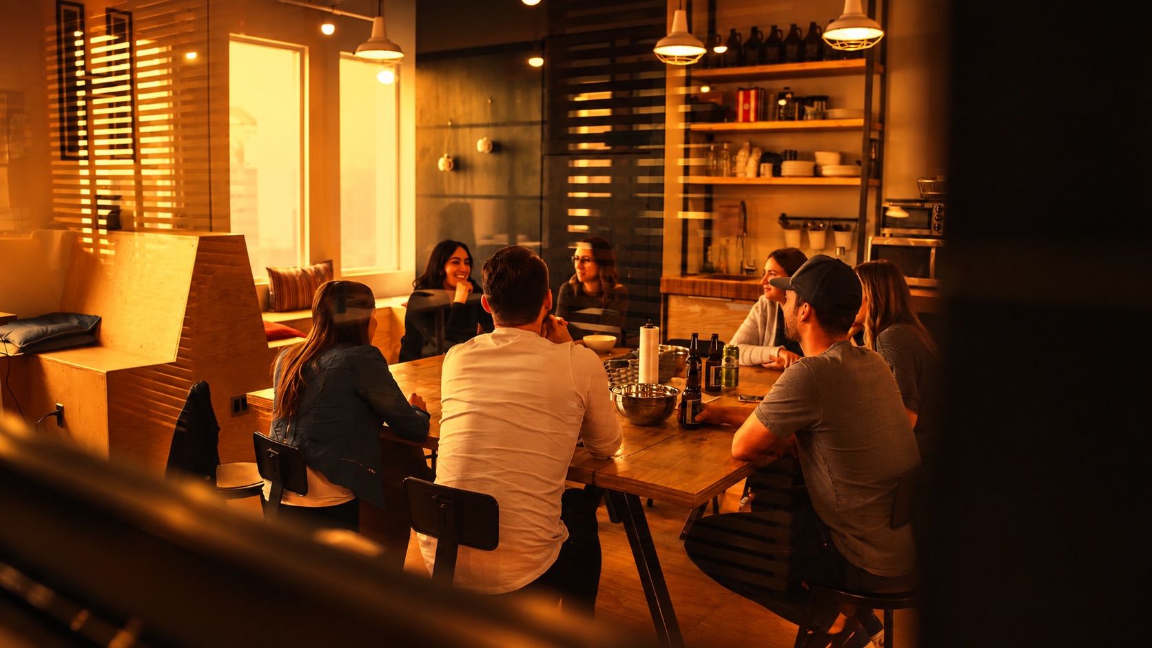 The OneFinOps team around a table at the end of the day